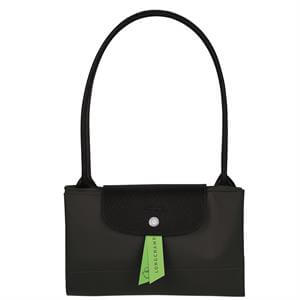 Longchamp Le Pliage Green Black Shoulder Bag L
